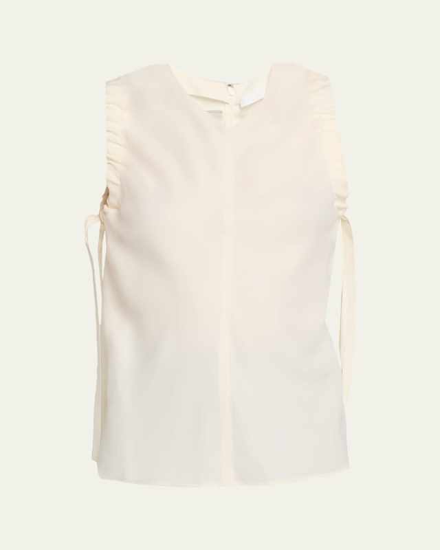 Ruched Sleeveless Top